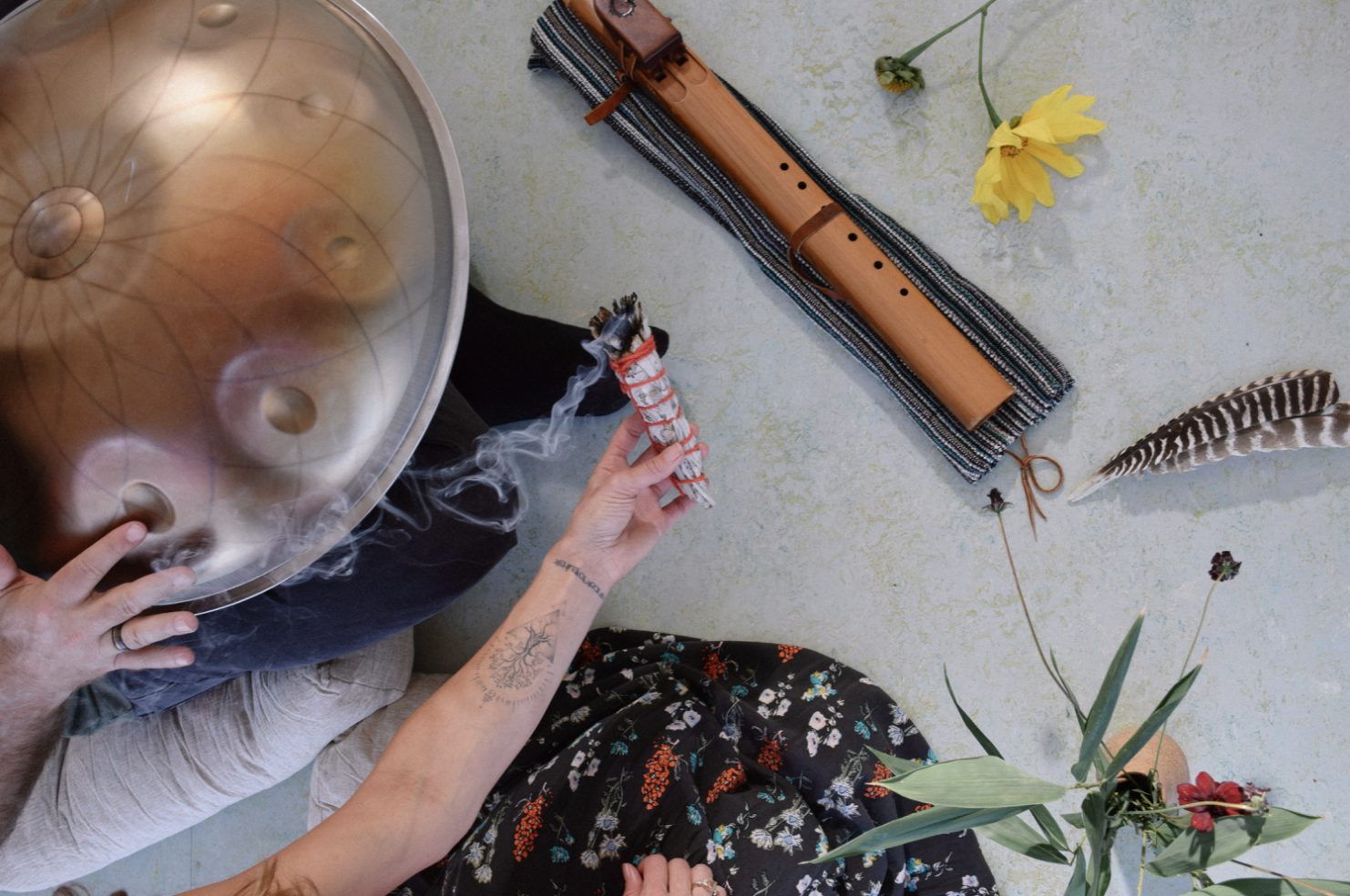 Lion's Gate Portal – Journey Into the Upper World | Guided Handpan Meditation w/ Nichole & Dallas